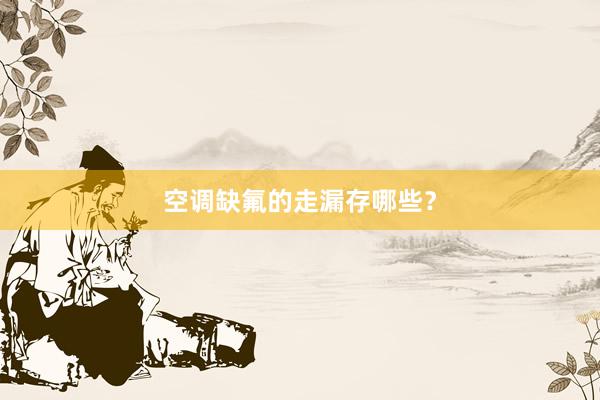 空调缺氟的走漏存哪些？
